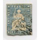 SUIZA 1854 Yv. 27a ESTAMPILLA USADA PAPEL MEDIANO 35 €